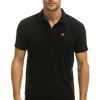 Tees | Aviator Nation POLO - BLACK