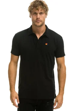 Tees | Aviator Nation POLO - BLACK