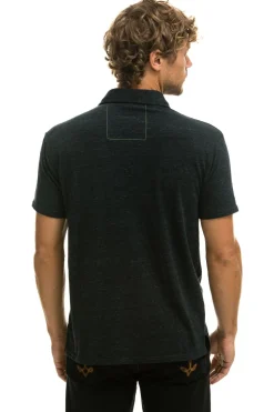 Tees | Aviator Nation POLO - CHARCOAL