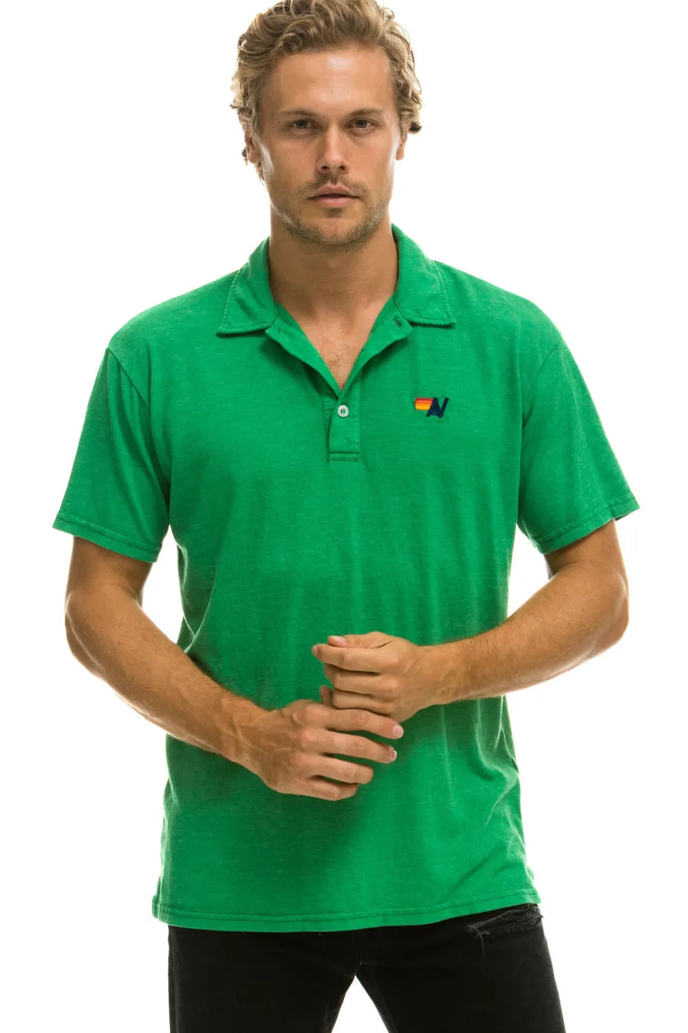 Tees | Aviator Nation POLO - KELLY GREEN KELLYGREEN