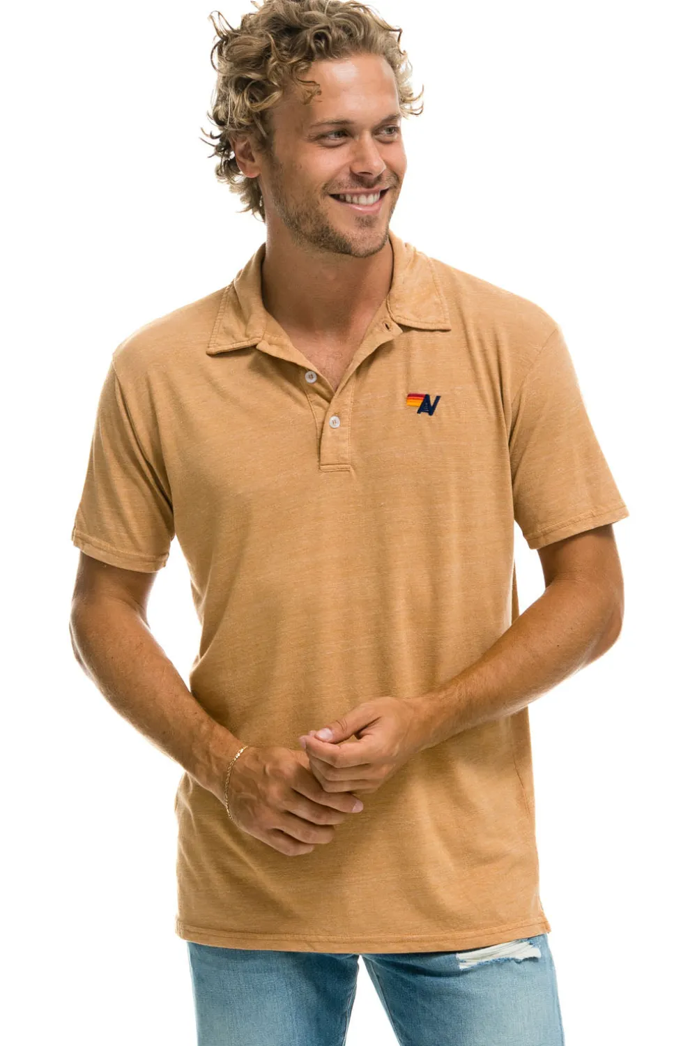 Tees | Aviator Nation POLO - KHAKI