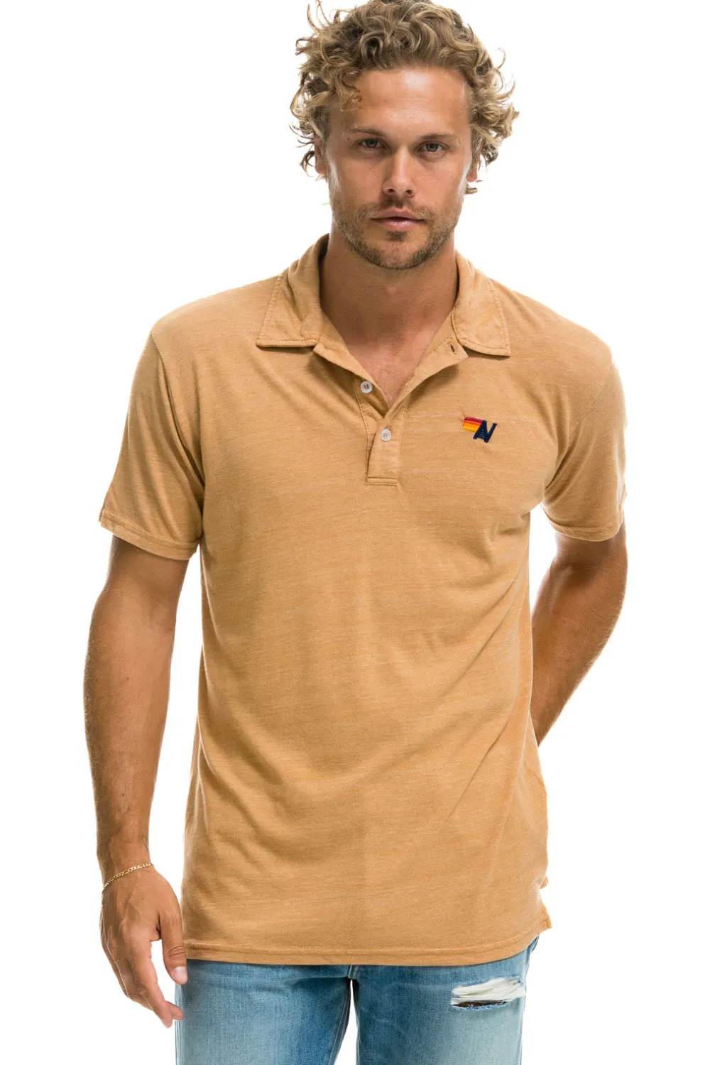 Tees | Aviator Nation POLO - KHAKI