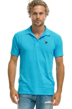 Tees | Aviator Nation POLO - NEON BLUE NEONBLUE