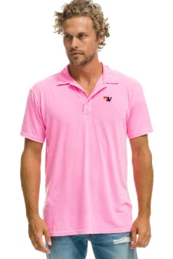 Tees | Aviator Nation POLO - NEON PINK NEONPINK