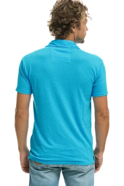 Tees | Aviator Nation POLO - NEON BLUE NEONBLUE