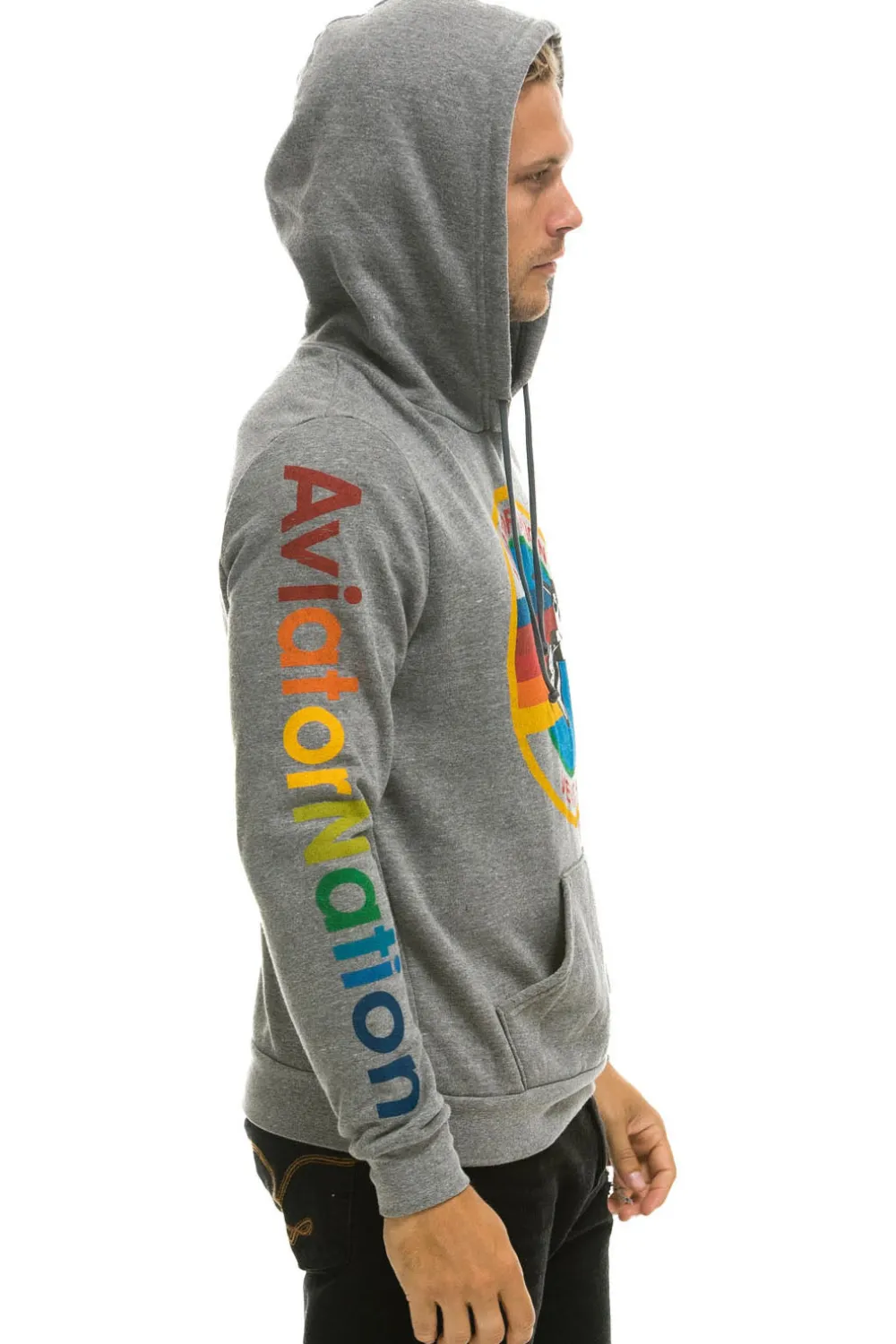 Hoodies | Hoodies | Aviator Nation PULLOVER HOODIE - HEATHER GREY HEATHERGREY