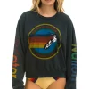 Sweatshirts | Sweatshirts | Aviator Nation RELAXED CREW SWEATSHIRT - CHARCOAL