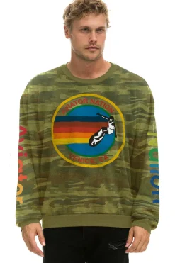 Sweatshirts | Sweatshirts | Aviator Nation RELAXED CREW SWEATSHIRT - CAMO