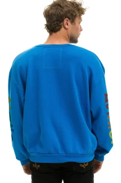 Sweatshirts | Sweatshirts | Aviator Nation RELAXED CREW SWEATSHIRT - OCEAN