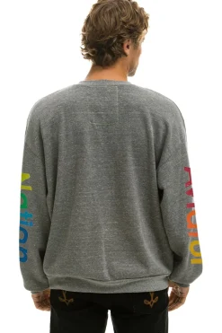 Sweatshirts | Sweatshirts | Aviator Nation RELAXED CREW SWEATSHIRT - HEATHER GREY HEATHERGREY