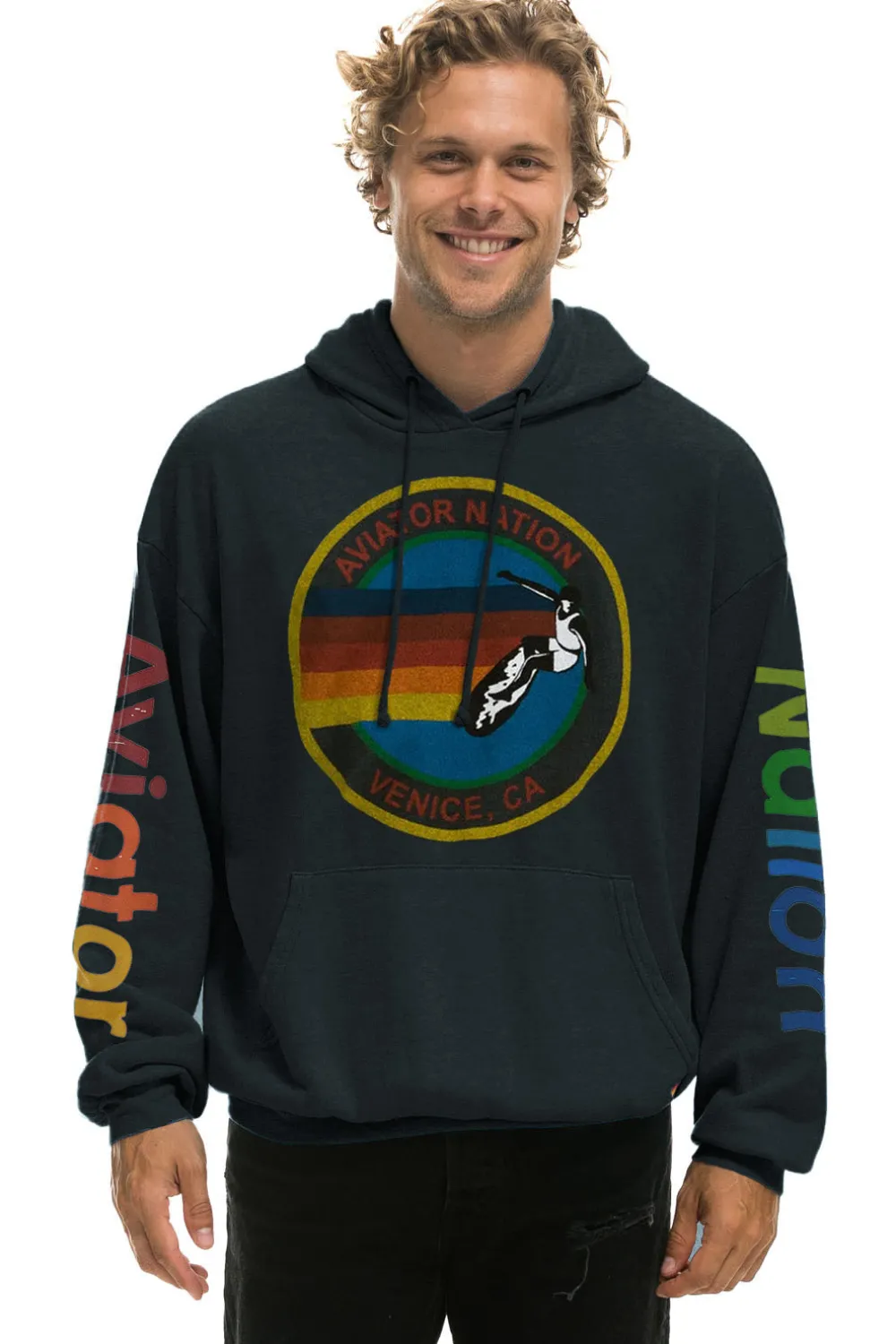 Hoodies | Hoodies | Aviator Nation RELAXED PULLOVER HOODIE - CHARCOAL