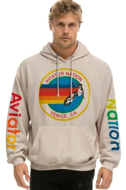 Hoodies | Hoodies | Aviator Nation  RELAXED PULLOVER HOODIE - SAND