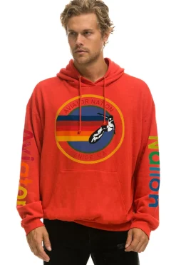Hoodies | Hoodies | Aviator Nation  RELAXED PULLOVER HOODIE - RED
