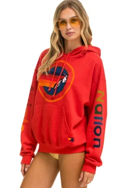 Hoodies | Hoodies | Aviator Nation  RELAXED PULLOVER HOODIE - RED