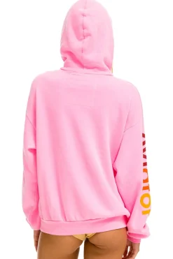 Hoodies | Hoodies | Aviator Nation RELAXED PULLOVER HOODIE - NEON PINK NEONPINK