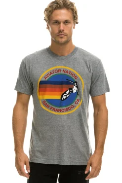 Tees | Tees | Aviator Nation SAN FRANCISCO TEE - HEATHER GREY HEATHERGREY