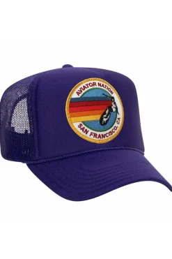 Trucker Hats | Trucker Hats | Aviator Nation SAN FRANCISCO TRUCKER HAT sick!Allofourproductsgothroughanintensebreaking-downprocessthatgivesthemavintagefeelyou'lllovebecauseit'sbrokeninfromdayoneofwearingit.Allofourhatsareadjustable!