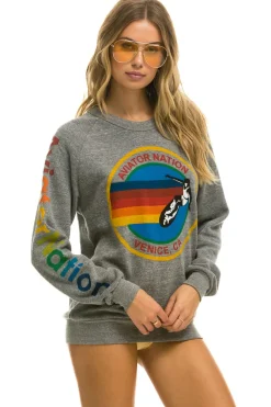 Sweatshirts | Sweatshirts | Aviator Nation SWEATSHIRT - HEATHER GREY HEATHERGREY