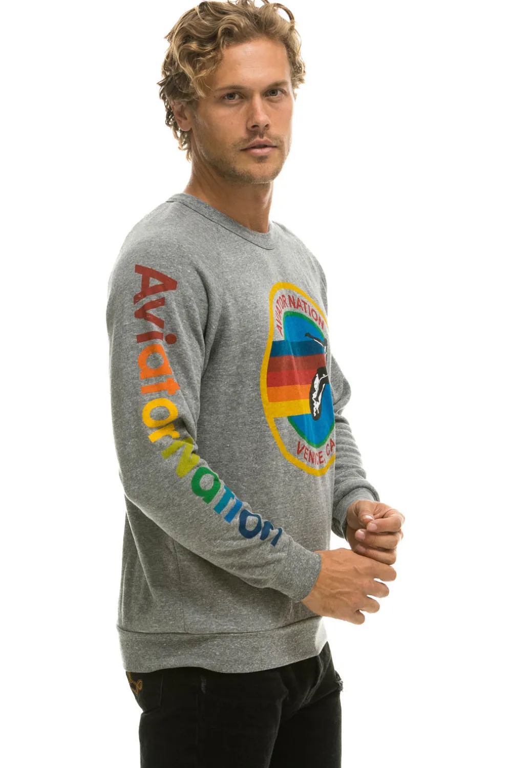 Sweatshirts | Sweatshirts | Aviator Nation SWEATSHIRT - HEATHER GREY HEATHERGREY
