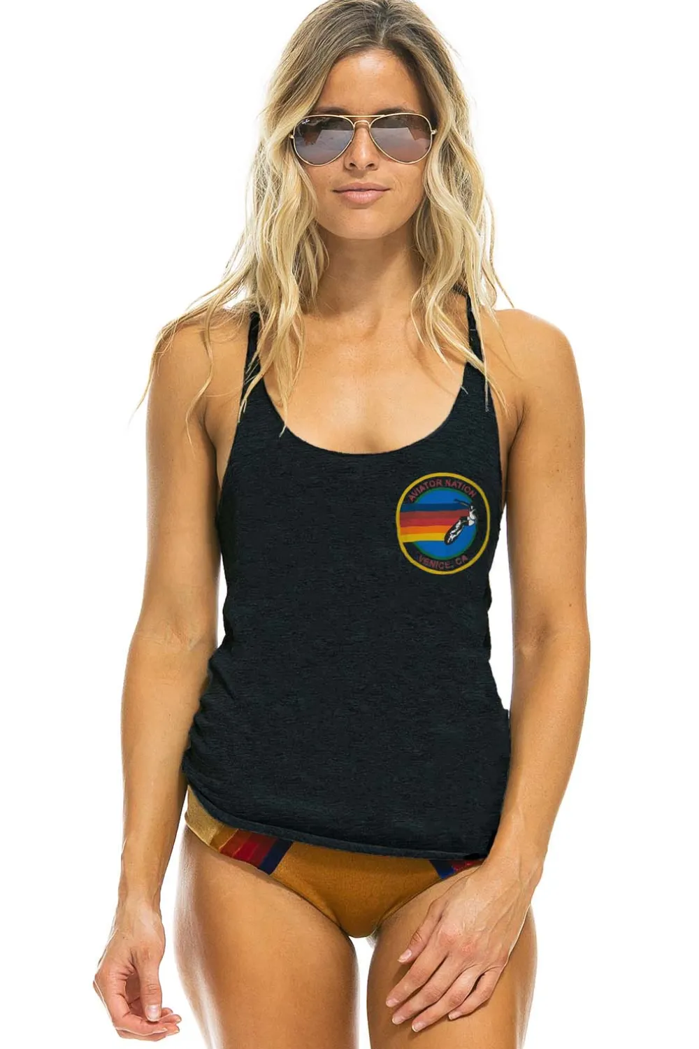 Tanks | Aviator Nation TANK - CHARCOAL