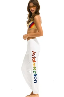 Sweatpants | Aviator Nation VAIL SWEATPANTS - WHITE