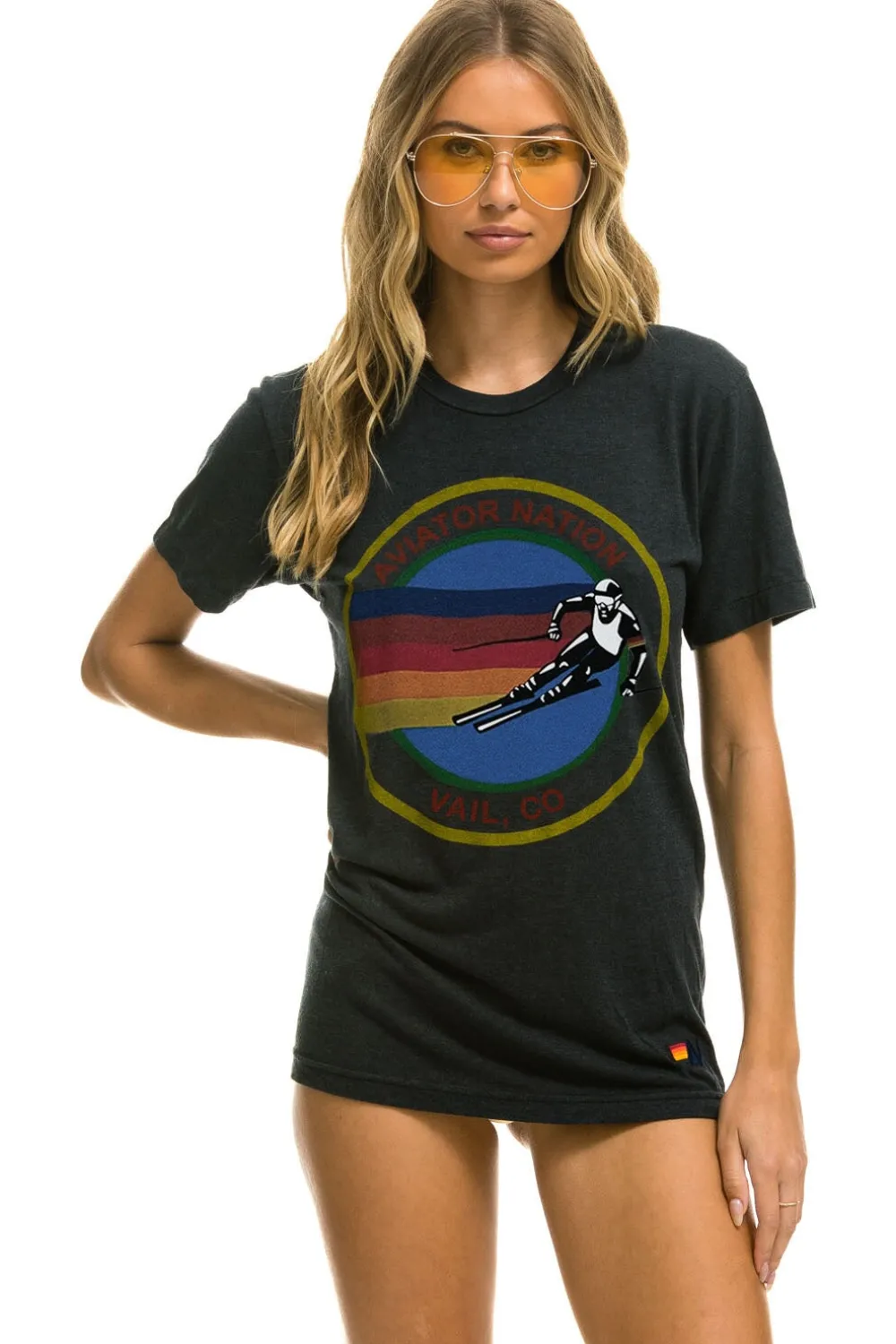 Tees | Tees | Aviator Nation VAIL TEE - CHARCOAL