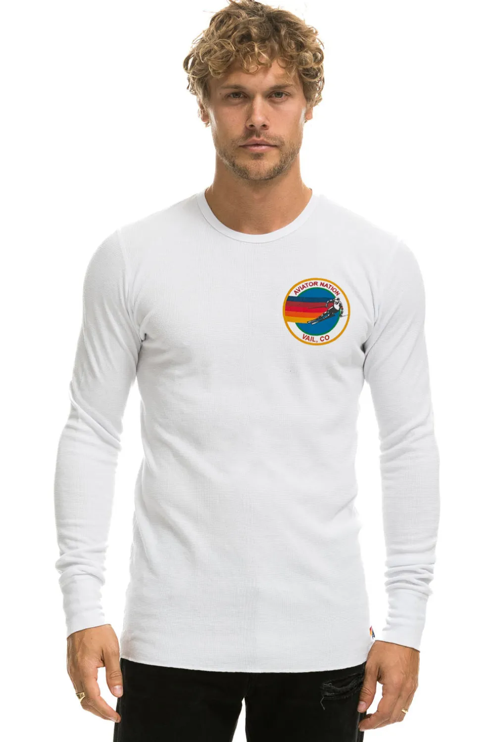 Tees | Aviator Nation VAIL THERMAL - WHITE