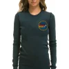 Tees | Aviator Nation VENICE THERMAL - CHARCOAL