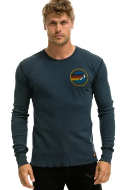 Tees | Aviator Nation VENICE THERMAL - CHARCOAL