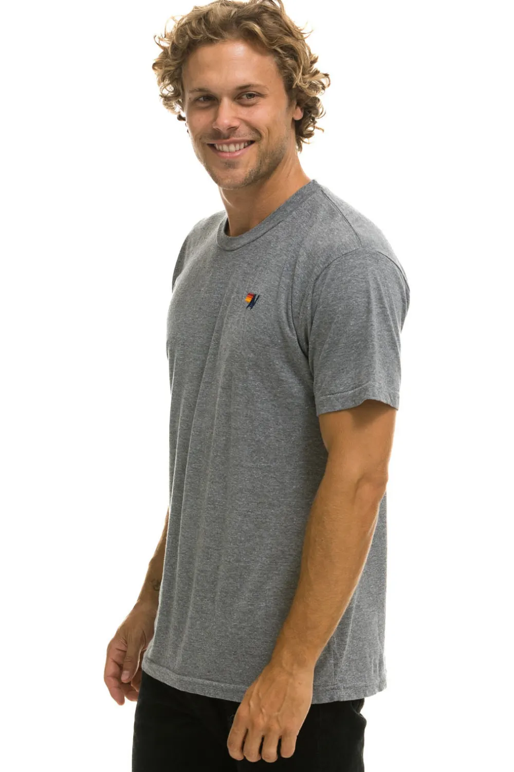 Tees | Tees | Aviator Nation BASIC TEE - HEATHER GREY HEATHERGREY