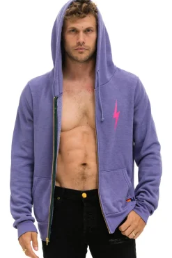 Hoodies | Hoodies | Aviator Nation BOLT 2 HOODIE - LAVENDER //  NEON PINK LAVENDER//NEONPINK