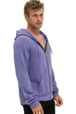 Hoodies | Hoodies | Aviator Nation BOLT 2 HOODIE - LAVENDER // NEON PINK LAVENDER//NEONPINK