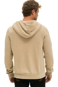 Hoodies | Hoodies | Aviator Nation BOLT 2 HOODIE - SAND // NEON PINK SAND//NEONPINK