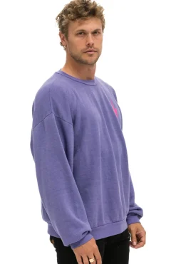 Sweatshirts | Sweatshirts | Aviator Nation BOLT 2 RELAXED CREW SWEATSHIRT - LAVENDER // NEON PINK LAVENDER//NEONPINK