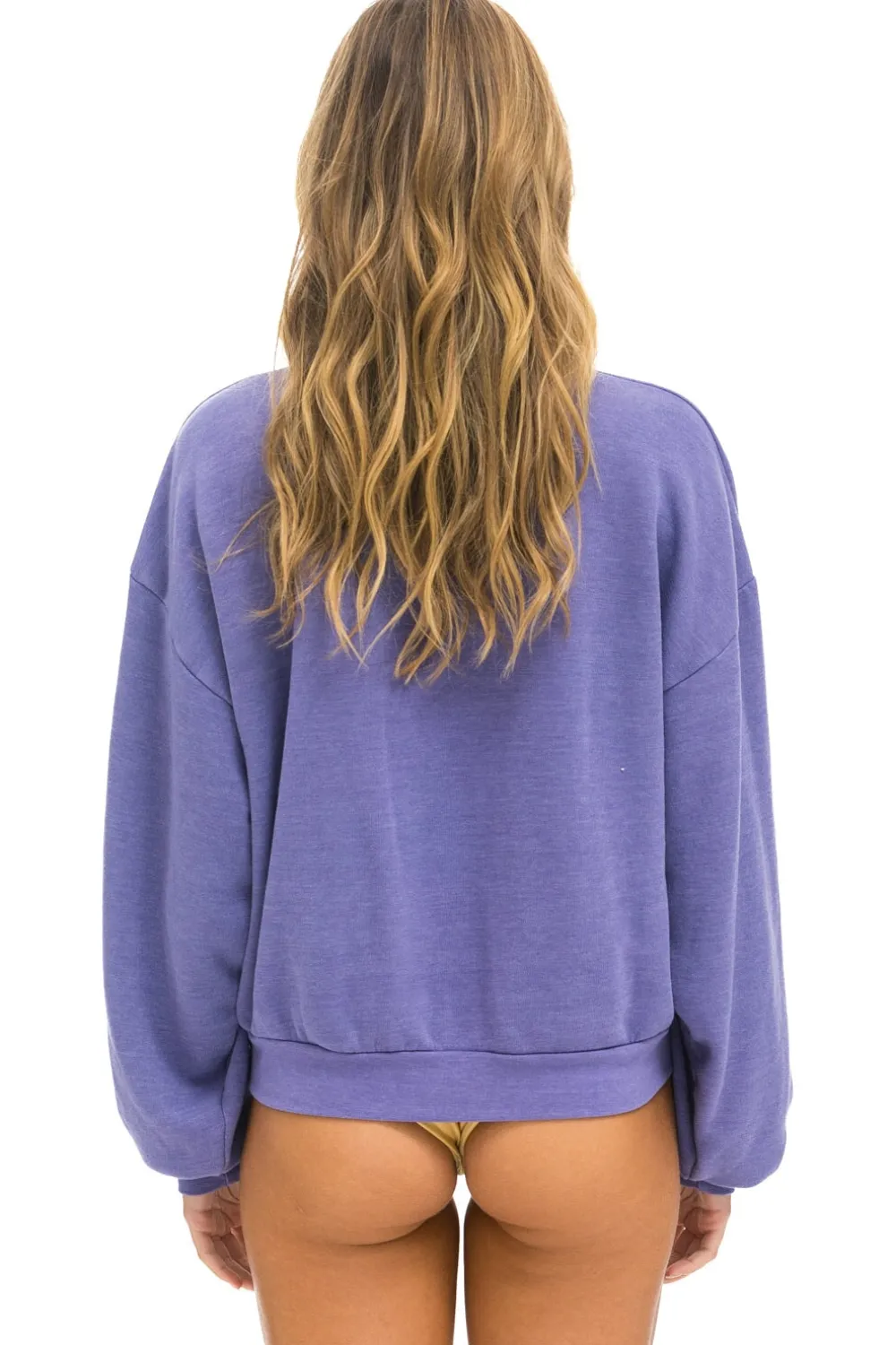 Sweatshirts | Sweatshirts | Aviator Nation BOLT 2 RELAXED CREW SWEATSHIRT - LAVENDER // NEON PINK LAVENDER//NEONPINK