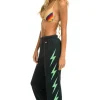 Sweatpants | Aviator Nation BOLT 4 SWEATPANTS - CHARCOAL // MINT CHARCOAL//MINT