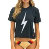 Boyfriend Tees | Tees | Aviator Nation BOLT BOYFRIEND TEE - CHARCOAL