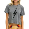 Boyfriend Tees | Tees | Aviator Nation BOLT BOYFRIEND TEE - HEATHER GREY HEATHERGREY