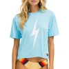Boyfriend Tees | Tees | Aviator Nation BOLT BOYFRIEND TEE - SKY