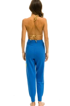 Sweatpants | Aviator Nation BOLT CASHMERE LIGHT SWEATER PANT - VINTAGE BLUE // GOLD BOLT VINTAGEBLUE//GOLDBOLT