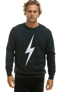 Sweatshirts | Sweatshirts | Aviator Nation BOLT CREW SWEATSHIRT - CHARCOAL