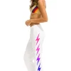 Sweatpants | Aviator Nation BOLT FADE 4 LIGHT WEIGHT SWEATPANTS - WHITE // PINK PURPLE WHITE//PINKPURPLE