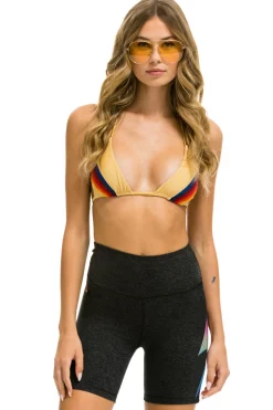 Activewear | Activewear | Aviator Nation BOLT FADE 6IN HI-RISE BIKER SHORT- CHARCOAL // RAINBOW PINK Developedandcreatedin LosAngeles-73%Polyester,19%Cotton,8%Spandex-M