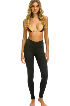 Activewear | Activewear | Aviator Nation BOLT FULL LENGTH LEGGINGS - CHARCOAL // BLUE CHARCOAL//BLUE