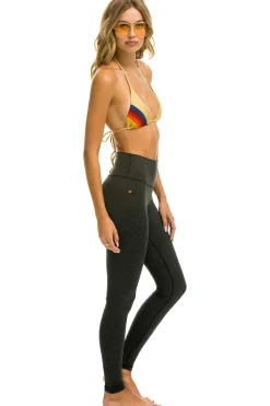 Activewear | Activewear | Aviator Nation BOLT FULL LENGTH LEGGINGS - CHARCOAL // BLUE CHARCOAL//BLUE
