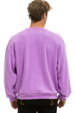 Sweatshirts | Sweatshirts | Aviator Nation BOLT GRADIENT RELAXED CREW SWEATSHIRT - NEON PURPLE // PURPLE NEONPURPLE//PURPLE