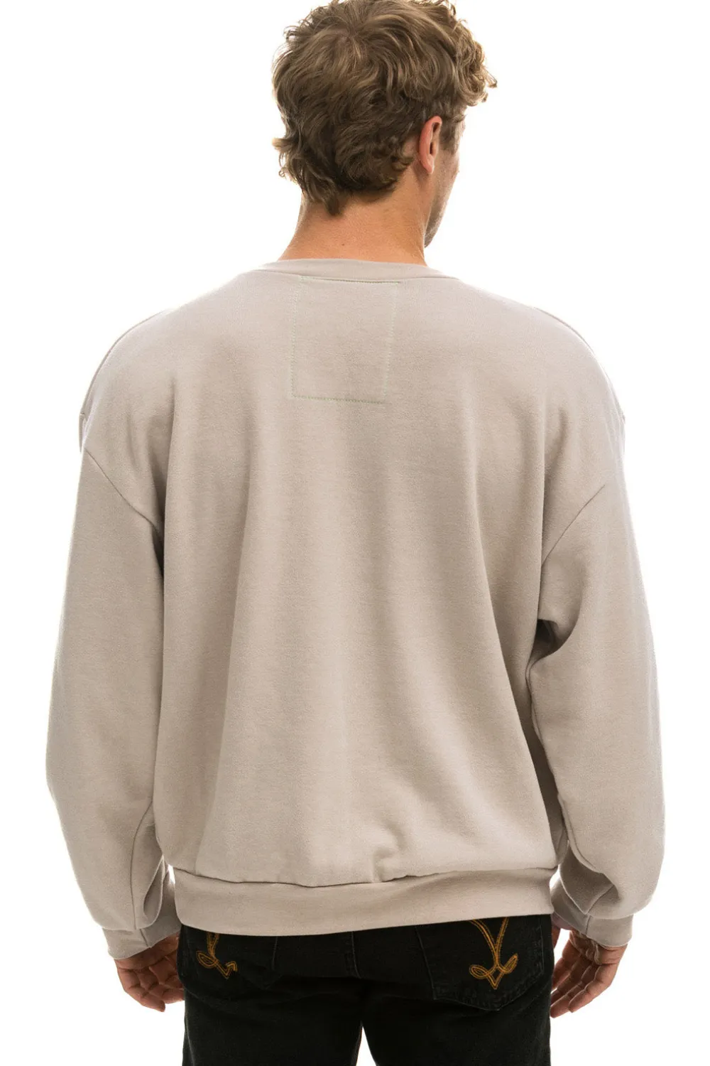 Sweatshirts | Sweatshirts | Aviator Nation BOLT RELAXED CREW SWEATSHIRT - SAND // MOCHA SAND//MOCHA
