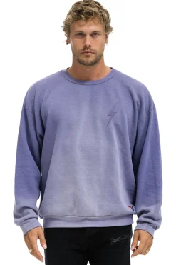 Sweatshirts | Sweatshirts | Aviator Nation BOLT STITCH 2 RELAXED CREW SWEATSHIRT - FADED GRAPE FADEDGRAPE