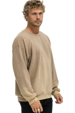 Sweatshirts | Sweatshirts | Aviator Nation BOLT STITCH 2 RELAXED CREW SWEATSHIRT - FADED TAN FADEDTAN