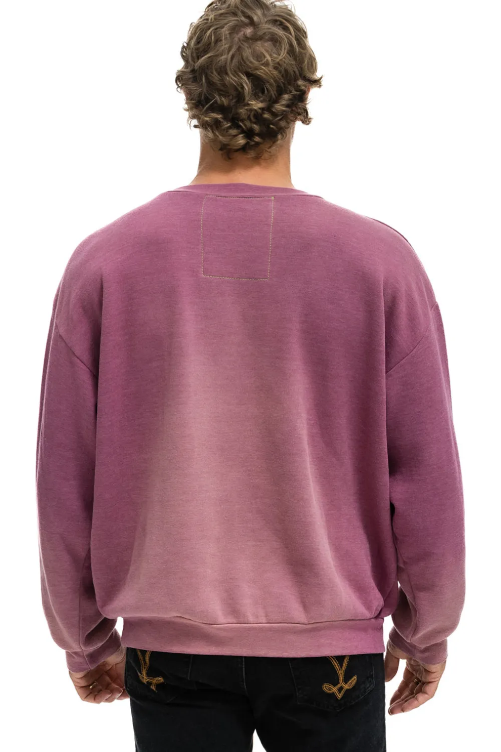 Sweatshirts | Sweatshirts | Aviator Nation BOLT STITCH 2 RELAXED CREW SWEATSHIRT - FADED BERRY FADEDBERRY